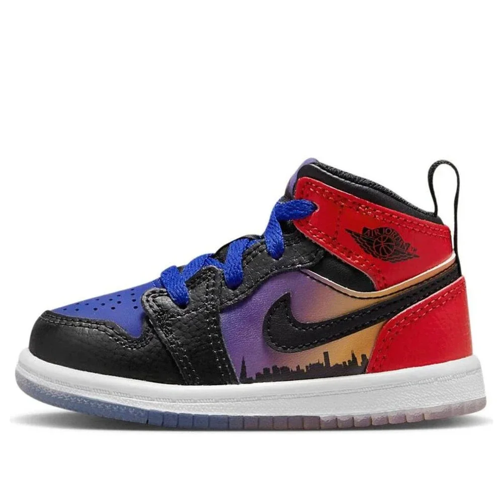 Nike Air Jordan 1 Mid SS DX4377-400 Toddler US 10 Multi Lifestyle Shoes HTAT1306